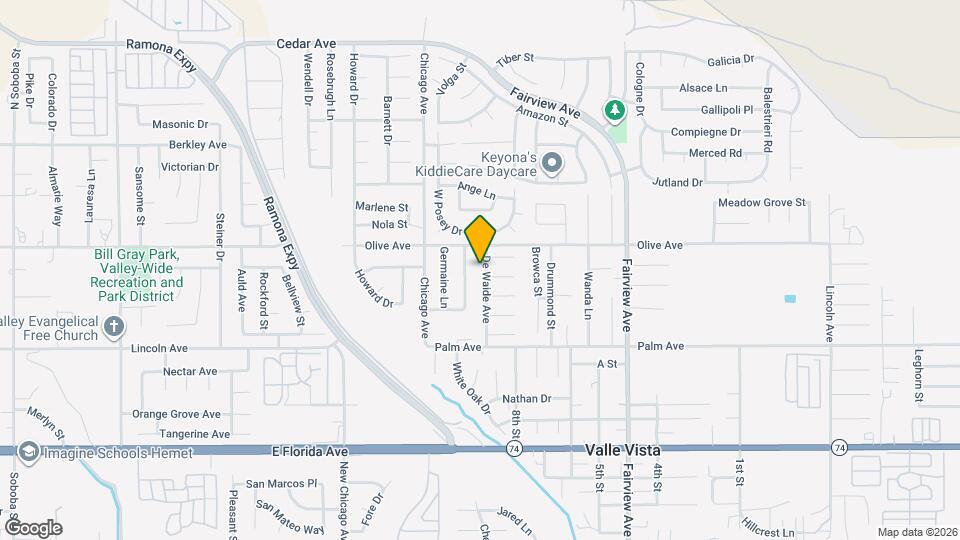 25313 De Waide Ave Map and Location Details