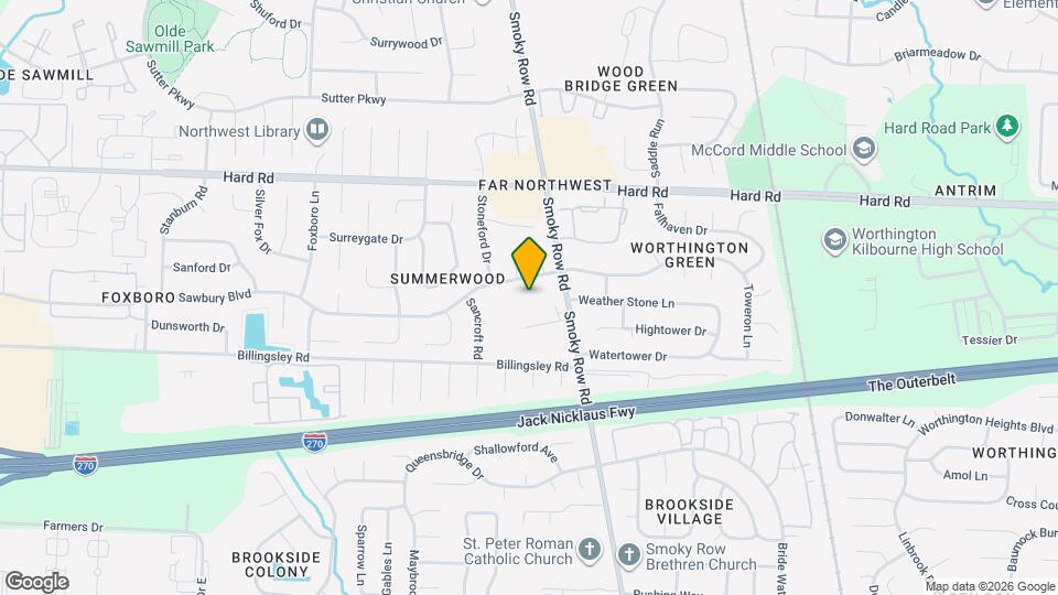 1951 Sawbury Blvd Map and Location Details