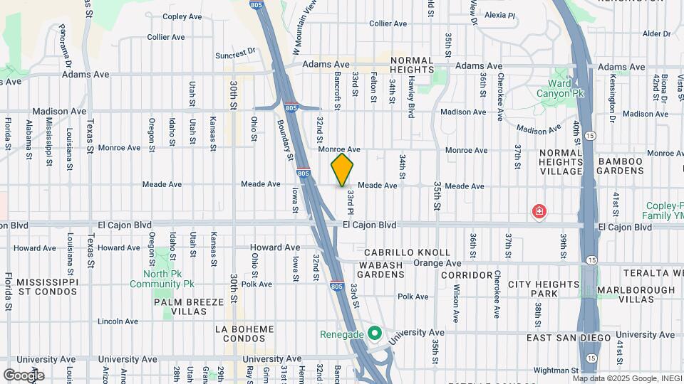 4383 Bancroft St Map and Location Details