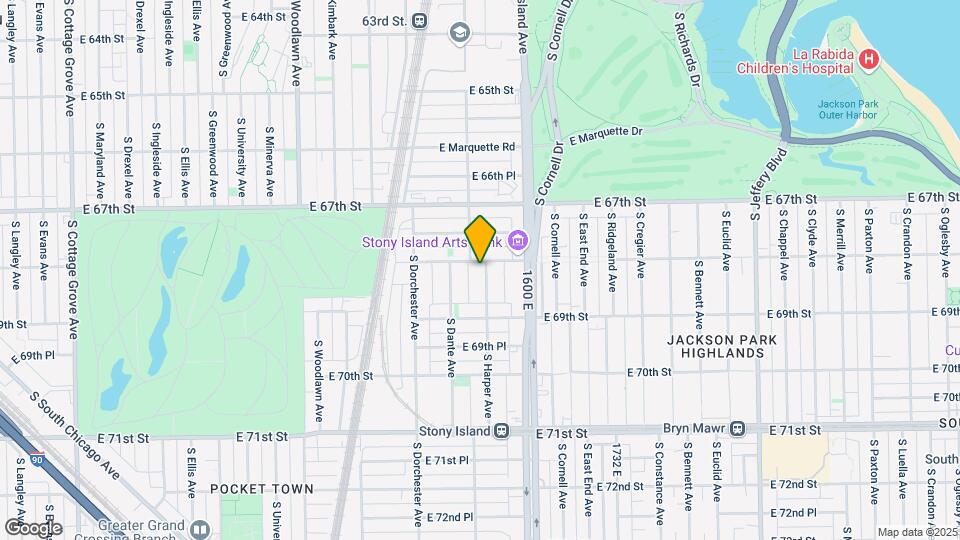 6808 S Harper Ave Mapa y Detalles de la Ubicación