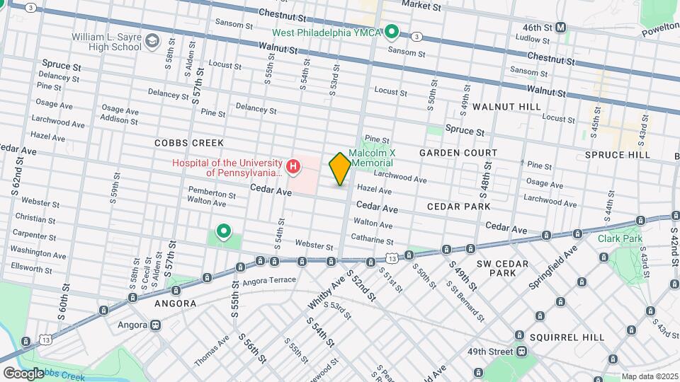 5210 Rodman St Map and Location Details