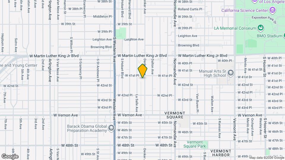 4167 Denker Ave Map and Location Details