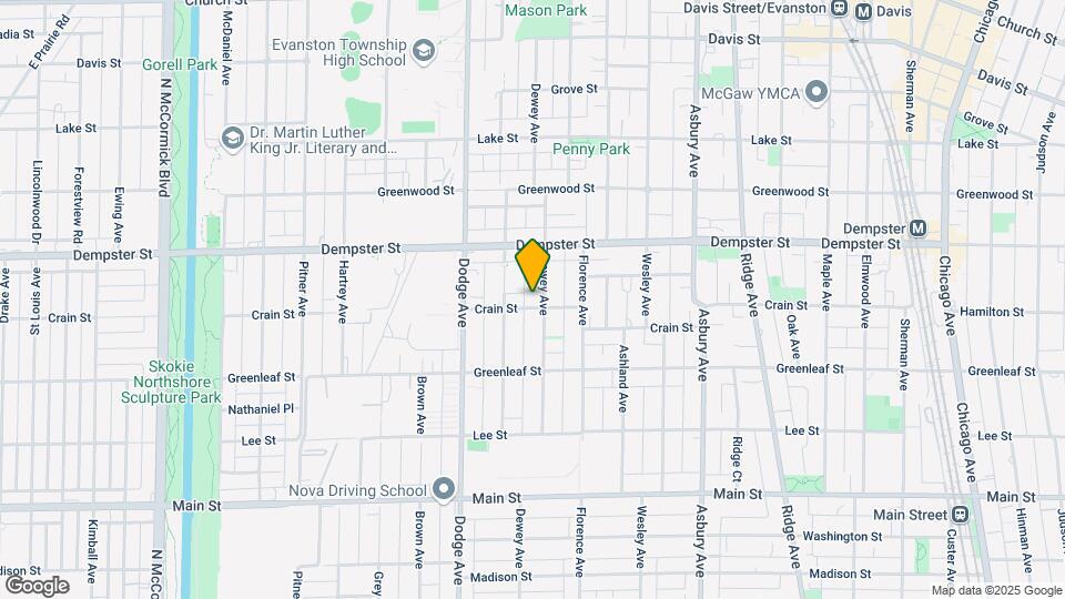 1202 Dewey Ave Map and Location Details