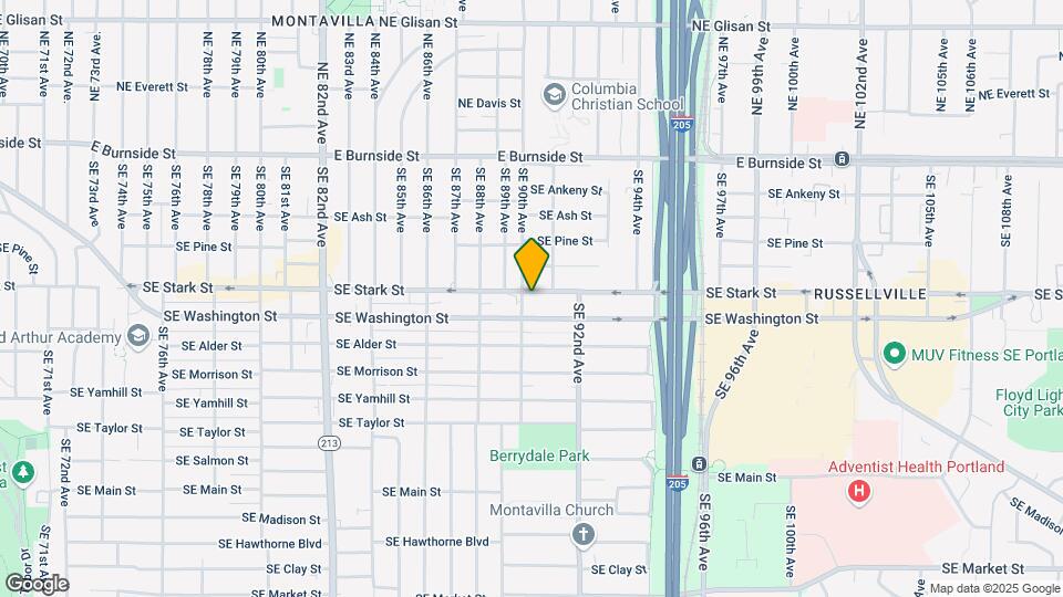 9008 SE Stark St Mapa y Detalles de la Ubicación