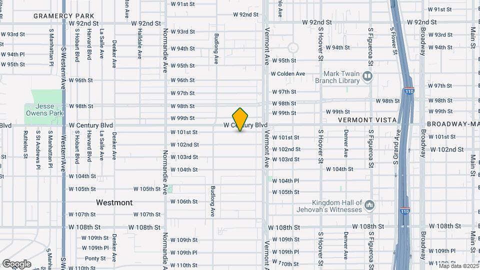 1058 W 101st St Mapa y Detalles de la Ubicación