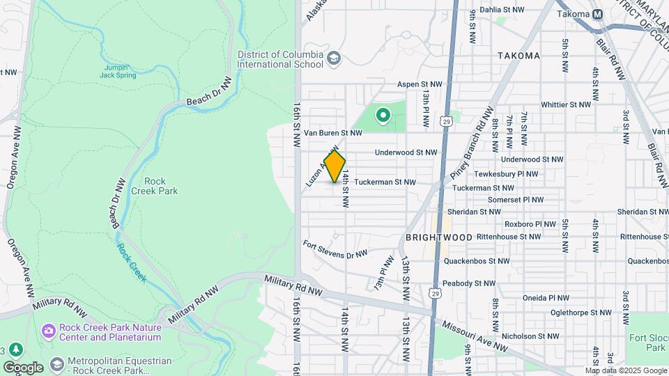 1420 Tuckerman St NW Map and Location Details