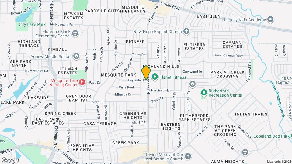 1001 Pioneer Rd Map and Location Details