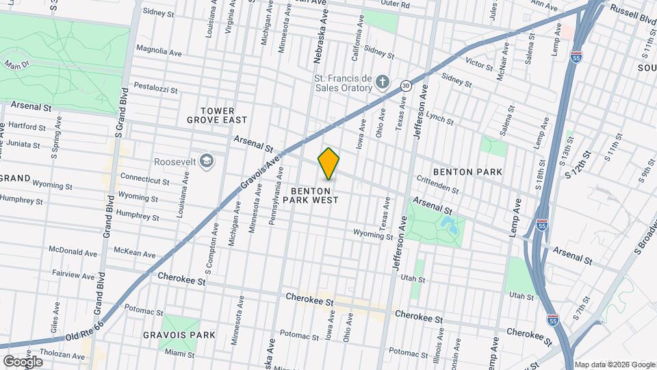 3123 California Ave, Unit 2nd Floor Map and Location Details