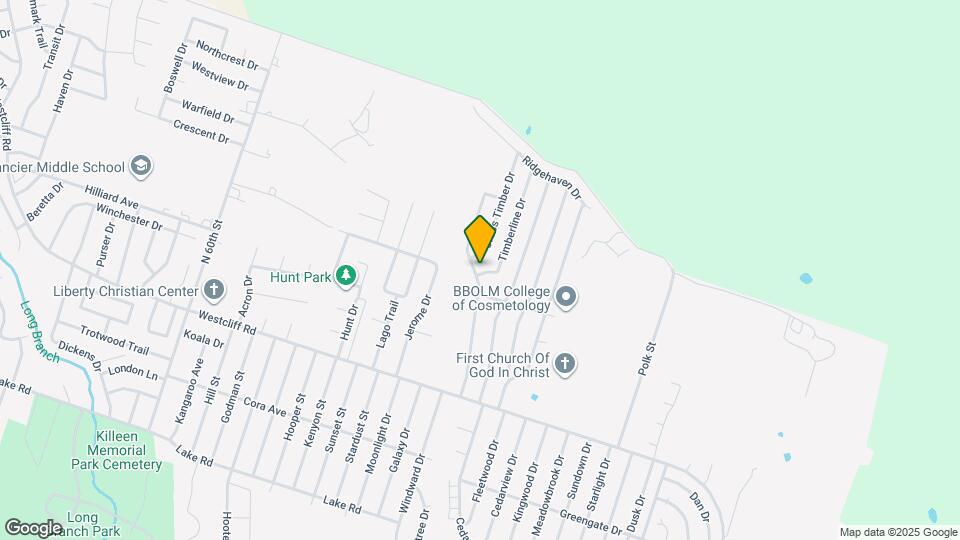 2301 Timberline Dr Map and Location Details