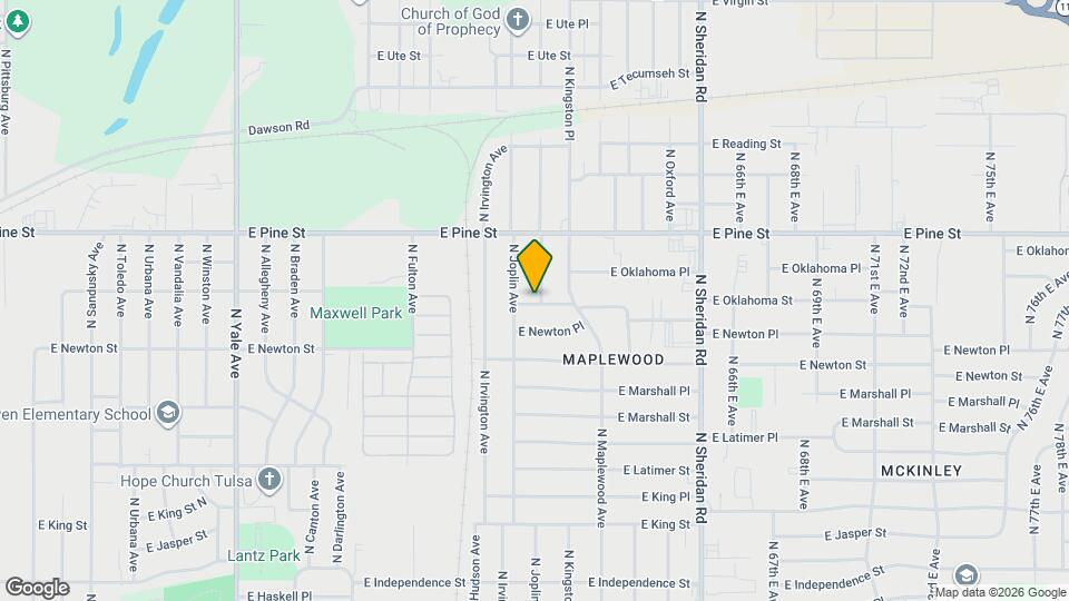 1404 N Kingston Ave Map and Location Details