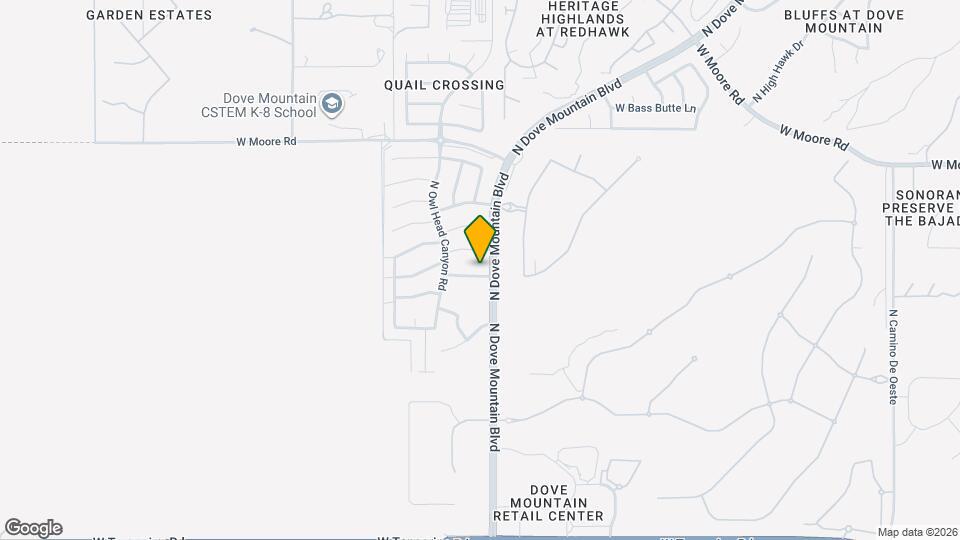 5426 W Dove Mountain Park Rd Map and Location Details