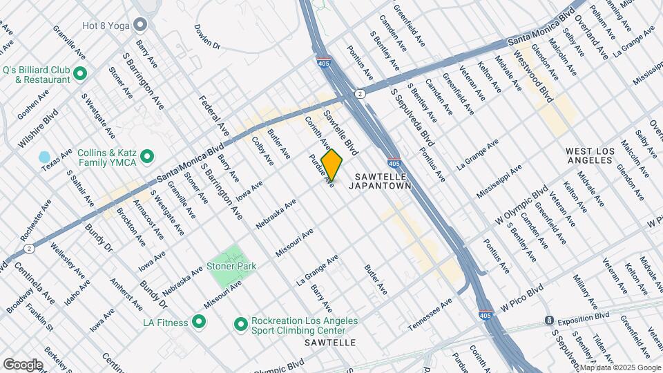 1831 Purdue Ave Mapa y Detalles de la Ubicación