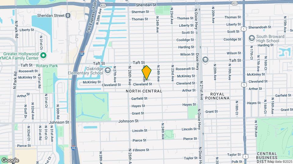 2443 Cleveland St Map and Location Details