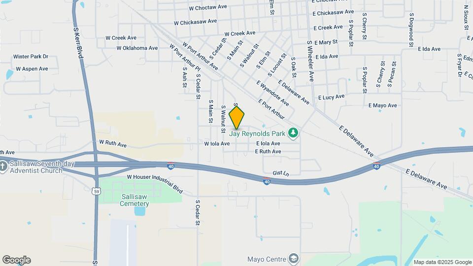 936 S Elm St Map and Location Details