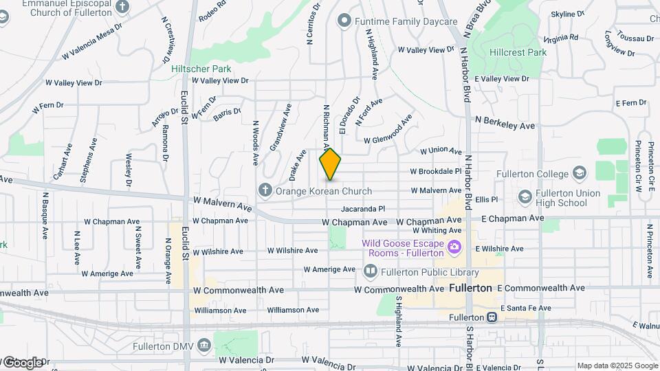 439 Malvern Ave Map and Location Details