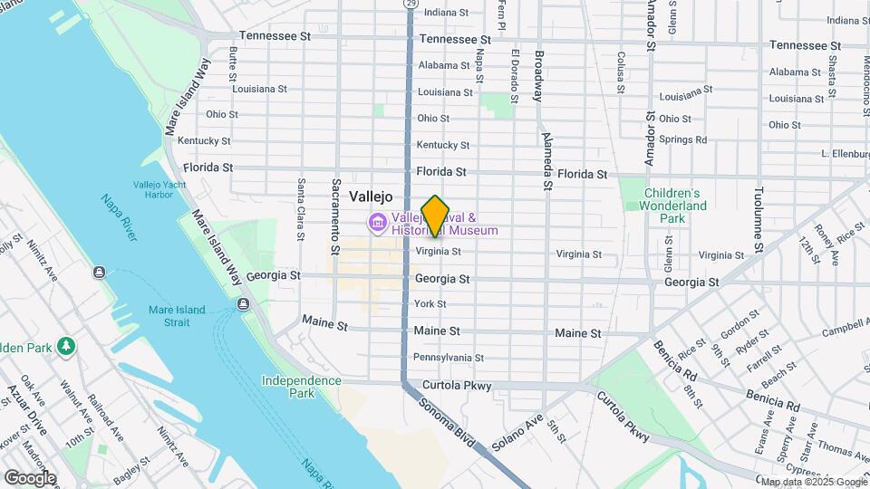 538 Virginia St Map and Location Details