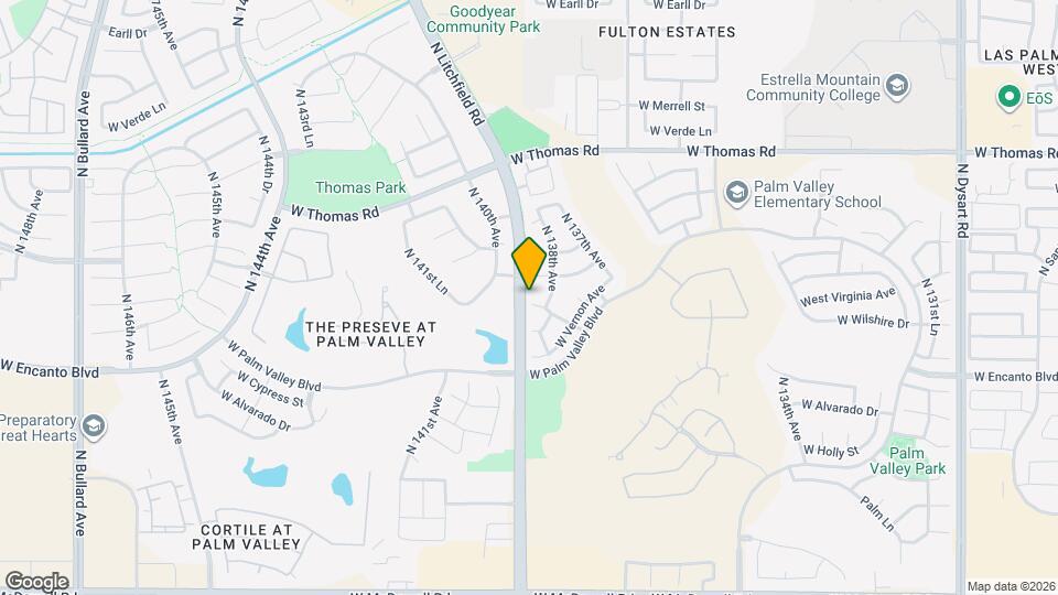 13896 W Wilshire Dr Map and Location Details