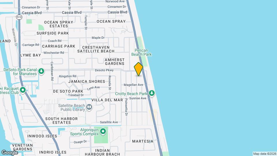 627 Palm Dr Map and Location Details