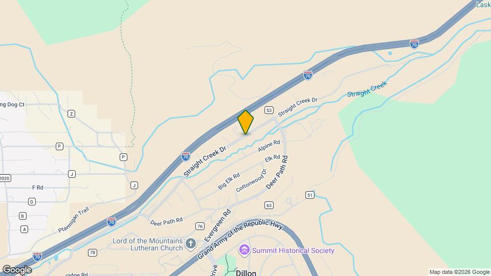 620 Straight Creek Dr Map and Location Details