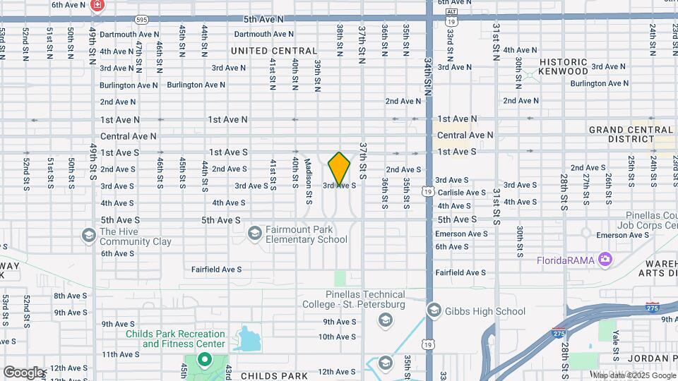 308 38th St S Map and Location Details