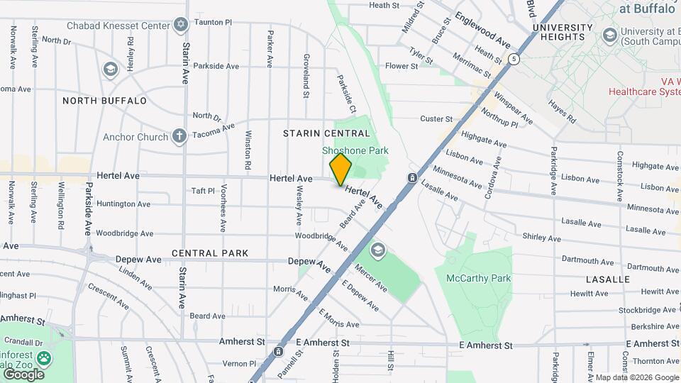 1991 Hertel Ave, Unit upper Map and Location Details