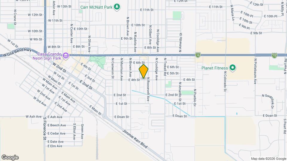 905 E 4th St Map and Location Details