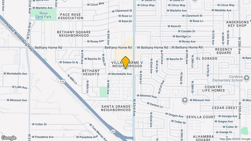 5710 N 43rd Ln Map and Location Details