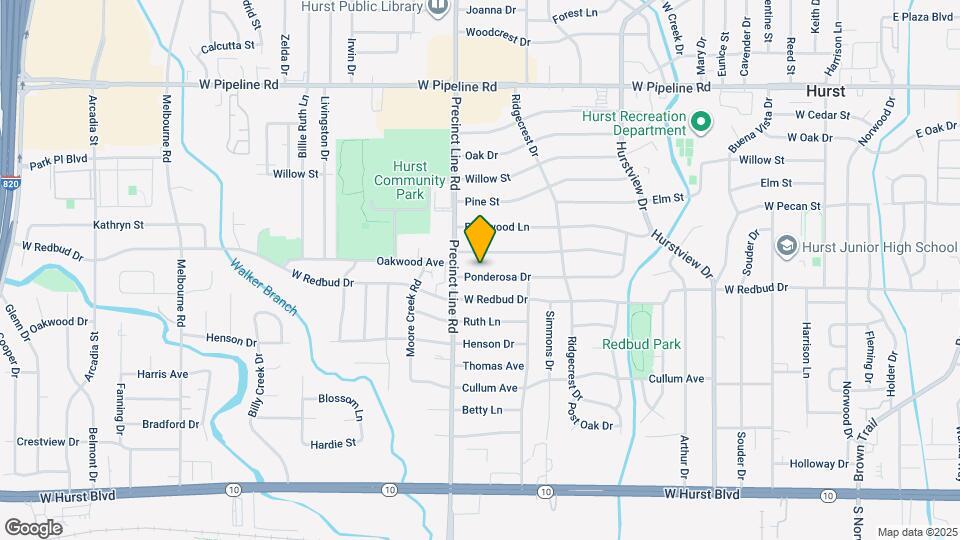 760 Ponderosa Dr Map and Location Details