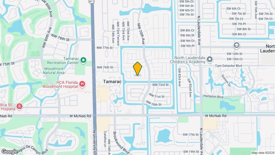7105 NW 74th Pl Mapa y Detalles de la Ubicación