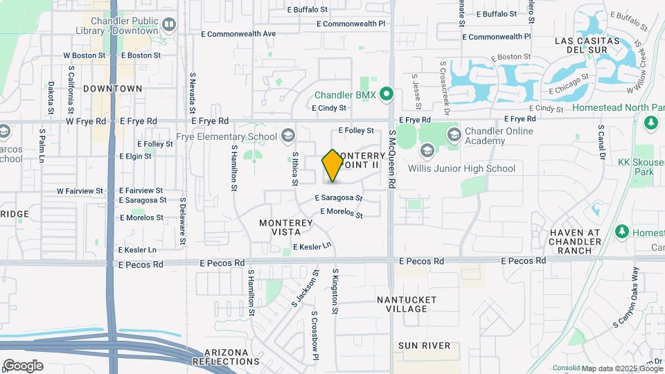 843 E Glenmere Dr Map and Location Details