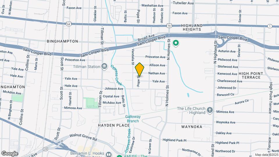 3164 Yale Ave Map and Location Details