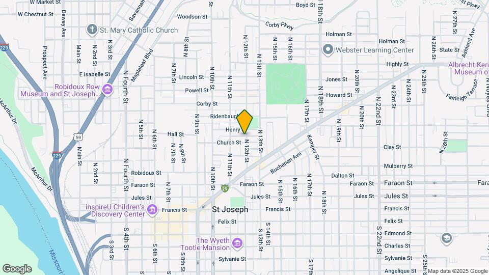 706 N 12th St Mapa y Detalles de la Ubicación