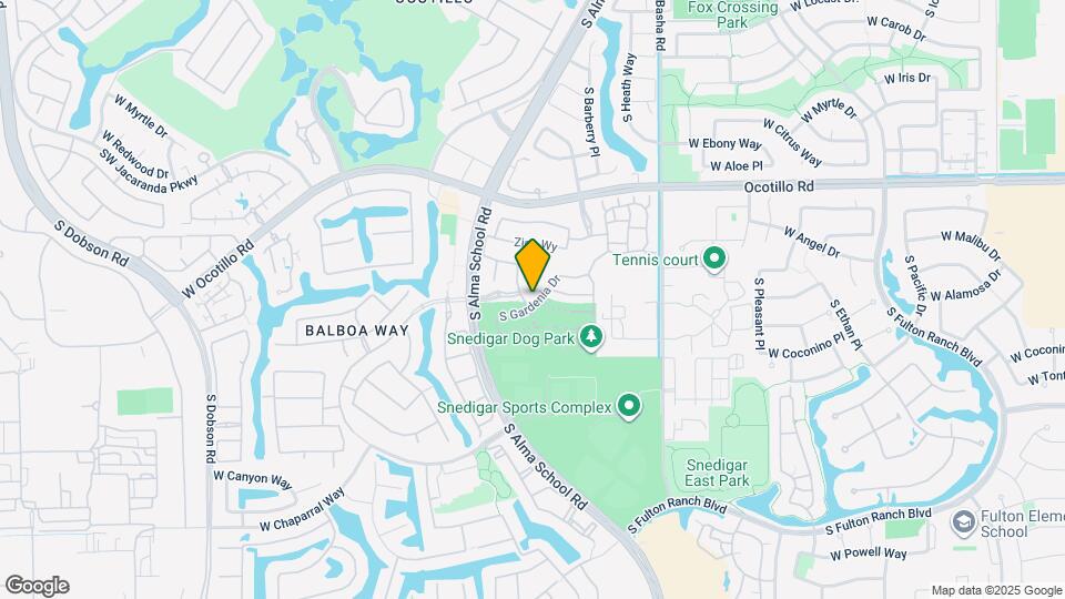 4362 S Gardenia Dr Map and Location Details