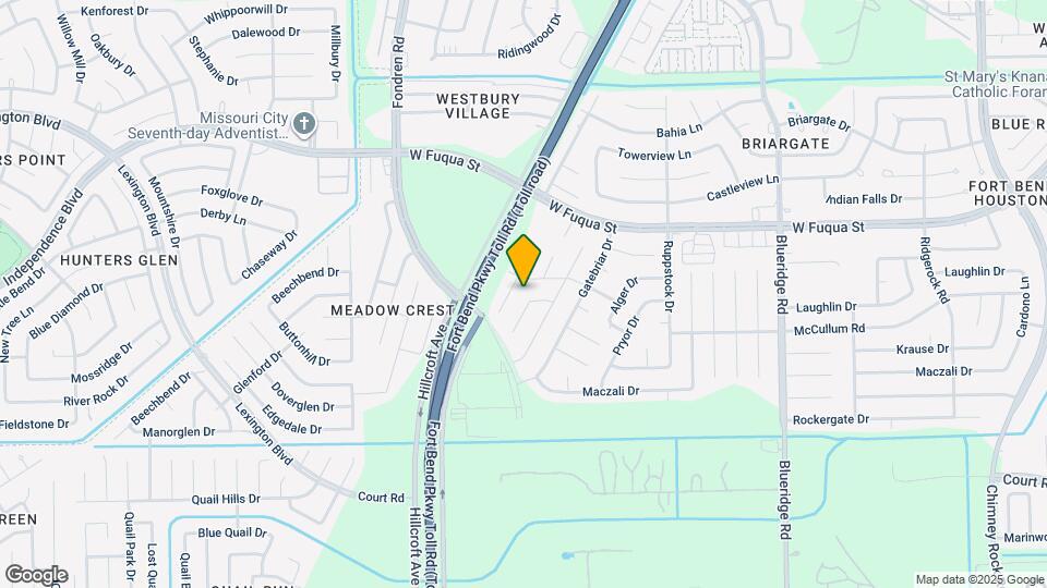 15822 Bazelbriar Ln Map and Location Details