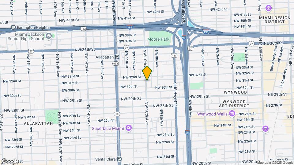 3033 NW 10th Ave Map and Location Details