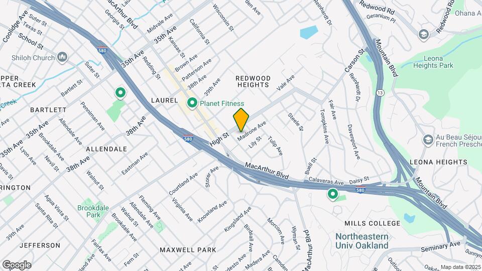 3669 Madrone Ave Map and Location Details