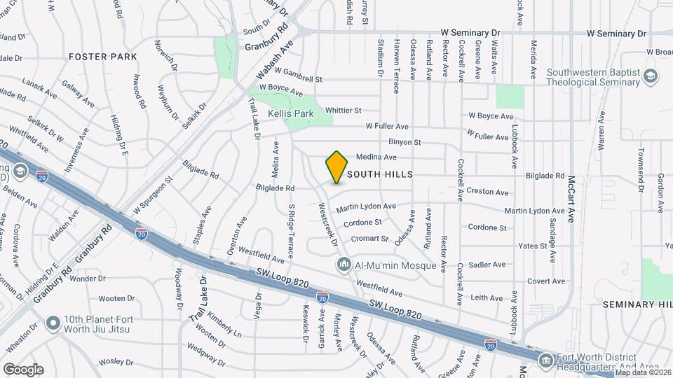 3500 Creston Ave Map and Location Details