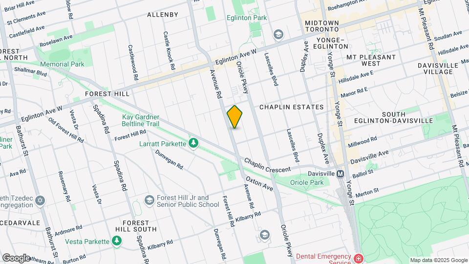 889 Avenue Rd Map and Location Details