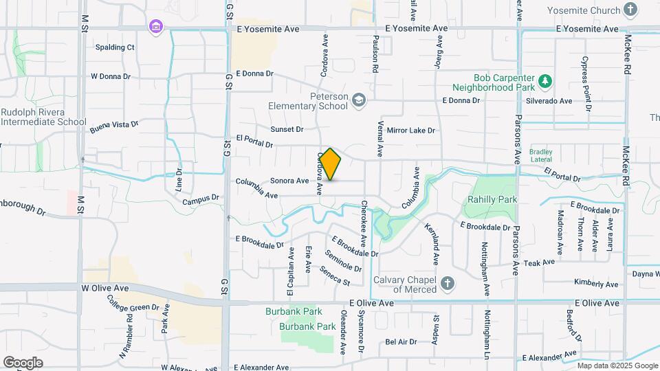 668 Sonora Ave Map and Location Details