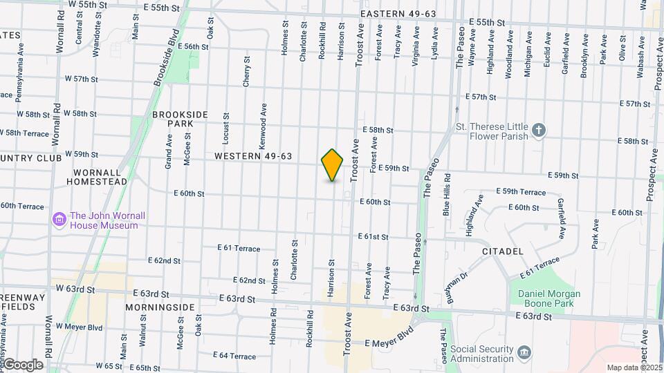 5930 Harrison St Map and Location Details
