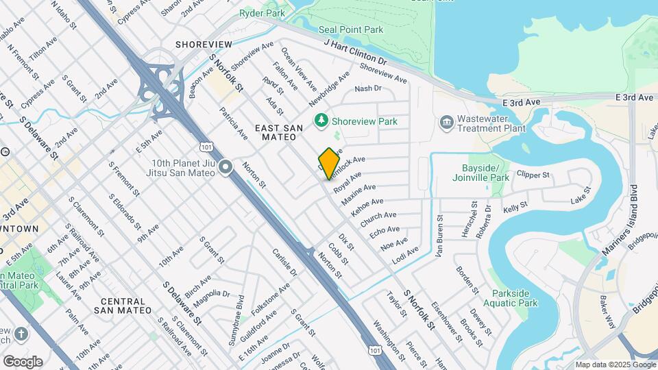 1009 S Norfolk St Map and Location Details