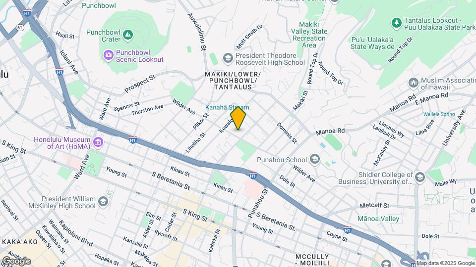 1340 Wilder Ave Mapa y Detalles de la Ubicación