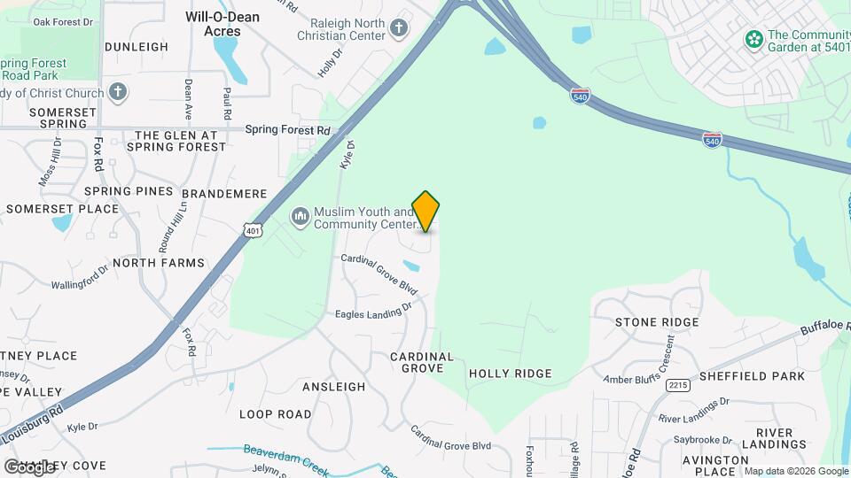 5521 Scenic Brook Ln Mapa y Detalles de la Ubicación