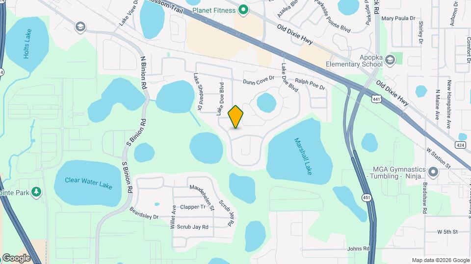 1844 Doe Lake Ct Map and Location Details