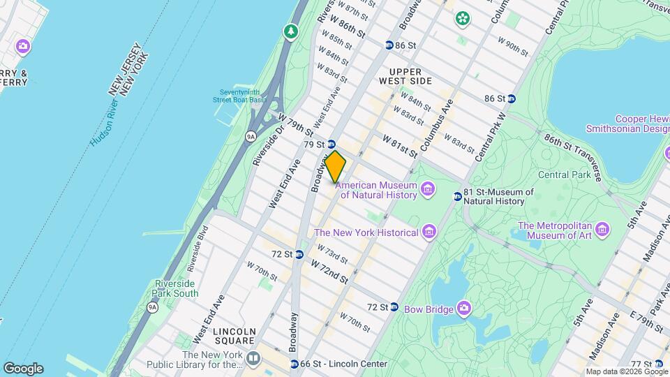 344-348 Amsterdam Ave Mapa y Detalles de la Ubicación