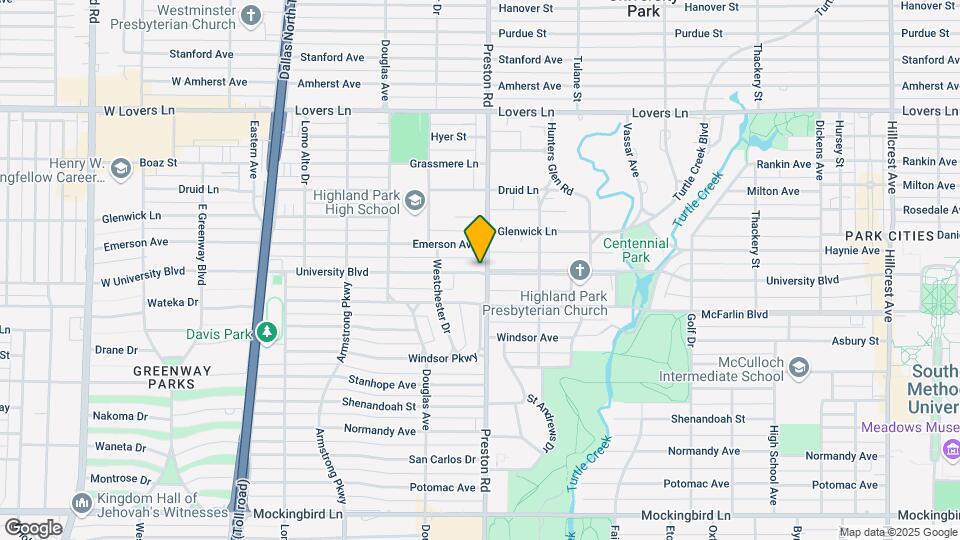 4116 University Blvd Map and Location Details