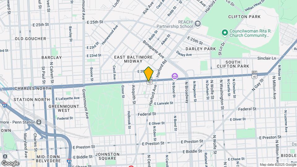 1305 E North Ave Map and Location Details
