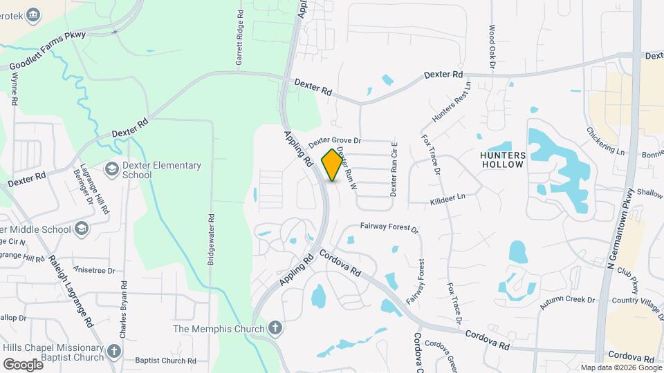 1529 Appling Wood Cove S Map and Location Details