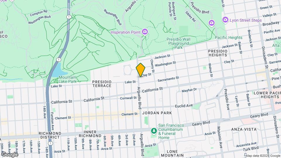 170-172 Arguello Blvd Mapa y Detalles de la Ubicación