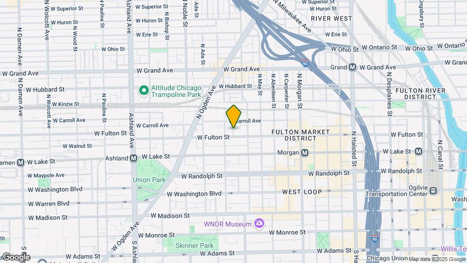 1232 W Fulton St Map and Location Details